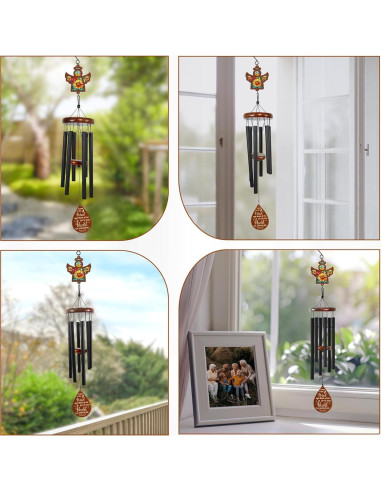 Campana de Viento Conmemorativa FLAGWIX 81 cm Ángel Girasol