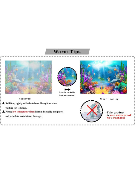 Fondo de Fotografía Marítimo LTLYH 2.1x1.5m Coral Tropical