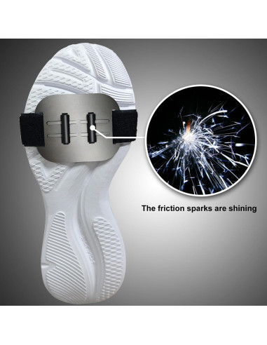 Pad de Chispas TUOBITUO para Patineta y Bicicleta, Negro