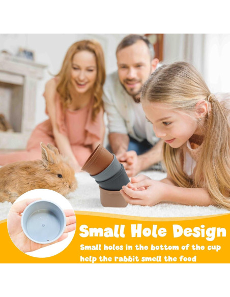 8 Tazas Apilables para Conejos Starfa Lab - Juguetes Coloridos