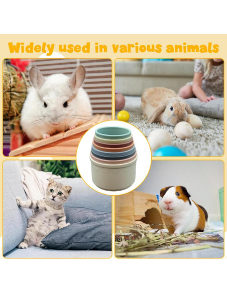 8 Tazas Apilables para Conejos Starfa Lab - Juguetes Coloridos