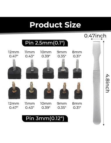 Kit de Reparación de Tacones Altos Tucnoeu - 20 Pares de Tapas