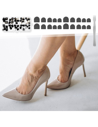 Kit de Reparación de Tacones Altos Tucnoeu - 20 Pares de Tapas
