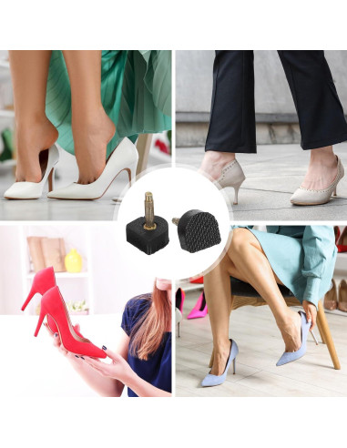 Kit de Reparación de Tacones Altos Tucnoeu - 20 Pares de Tapas