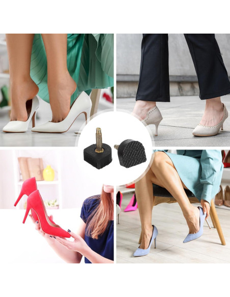 Kit de Reparación de Tacones Altos Tucnoeu - 20 Pares de Tapas