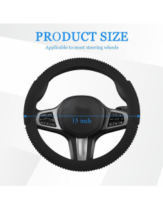 Funda de Volante Wuyaoyao de Silicona Antideslizante 38 cm 2