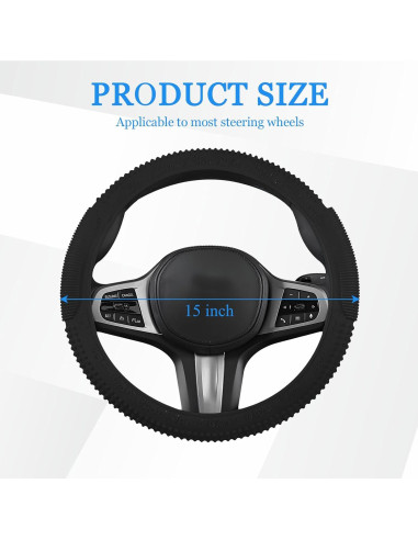 Funda de Volante Wuyaoyao de Silicona Antideslizante 38 cm