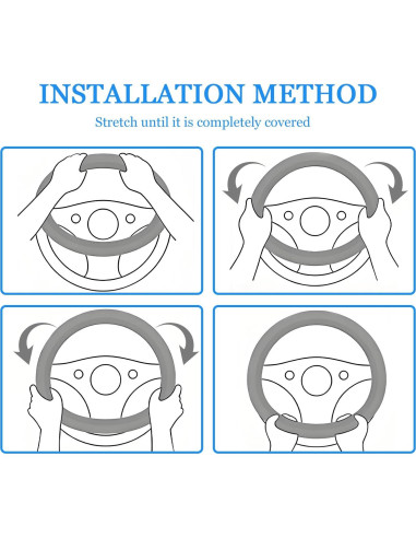 Funda de Volante Wuyaoyao de Silicona Antideslizante 38 cm