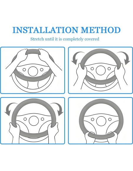 Funda de Volante Wuyaoyao de Silicona Antideslizante 38 cm