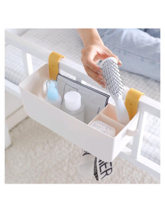 Caddy Colgante de Cama MEVOPHEE Blanco 30.5x11.9 cm Almacenamiento