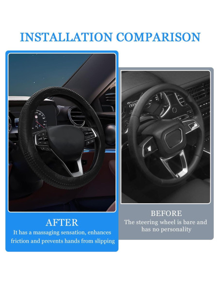 Funda de Volante Wuyaoyao de Silicona Antideslizante 38 cm