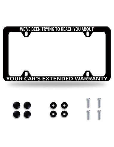 Marco de Placa de Licencia NINANMY Acero Inoxidable Humorístico