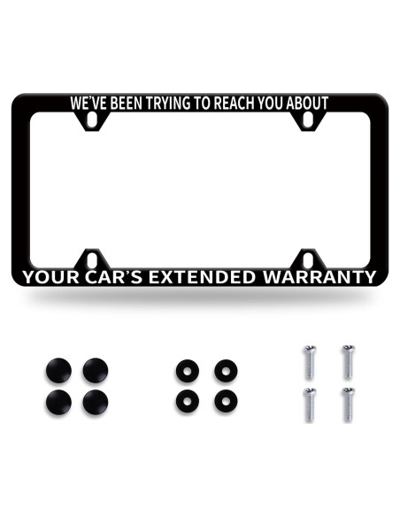 Marco de Placa de Licencia NINANMY Acero Inoxidable Humorístico