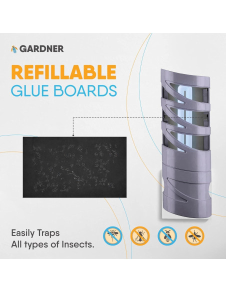 Tableros de Pegamento Gardner FlyWeb Classic - 10 Unidades