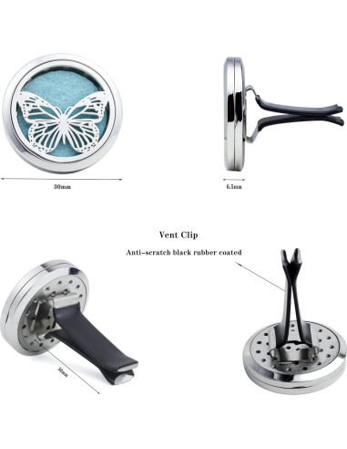 Difusor de Aceite Esencial para Auto AZNECK Mariposa 30mm