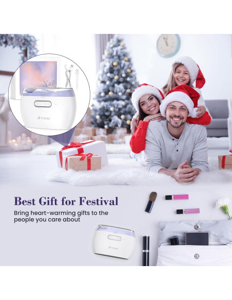 Cortador de Uñas Eléctrico Bubbacare 2 en 1 con Luz LED