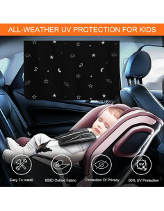 Protector Solar para Ventana de Auto Raweao 50x80cm Blackout 2