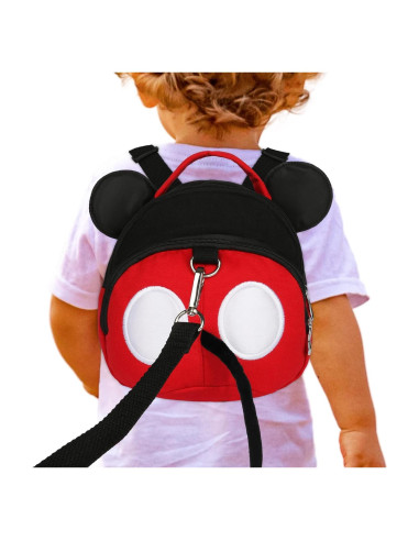 Arnés Antipérdida para Bebés Yimidear Rojo Algodón Ecológico