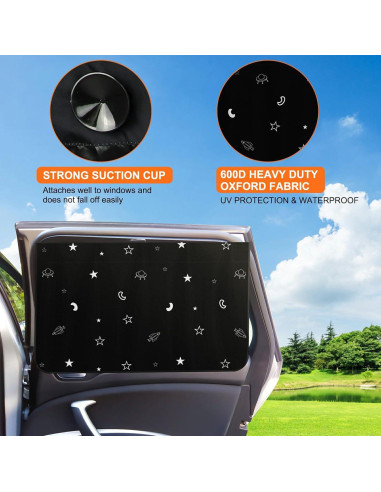 Protector Solar para Ventana de Auto Raweao 50x80cm Blackout