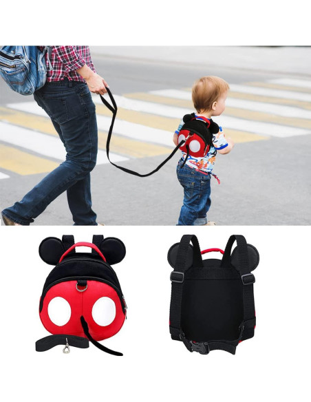 Arnés Antipérdida para Bebés Yimidear Rojo Algodón Ecológico