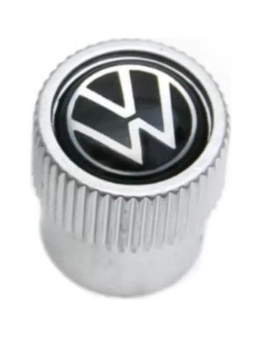 Tapa de Válvula de Neumático Volkswagen Negro Juego de 4