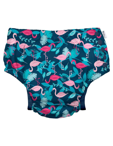 Pañal de Natación Reutilizable i play Eco Snap UPF 50 - Flamencos