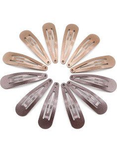 Clips para el Cabello Dofash 5CM 12 Piezas Marrón Claro y Oscuro 2