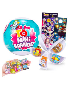 Zuru 5 Sorpresa Mini Juguetes Coleccionables con Pegatinas