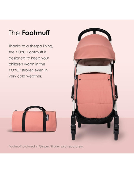 Saco de Dormir Babyzen YOYO - Forro Polar y Sherpa, Piedra