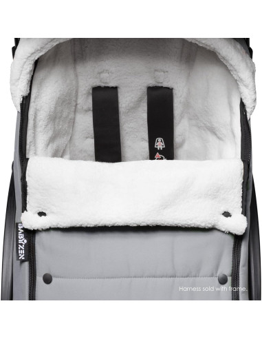 Saco de Dormir Babyzen YOYO - Forro Polar y Sherpa, Piedra