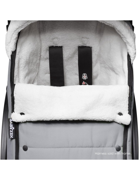 Saco de Dormir Babyzen YOYO - Forro Polar y Sherpa, Piedra