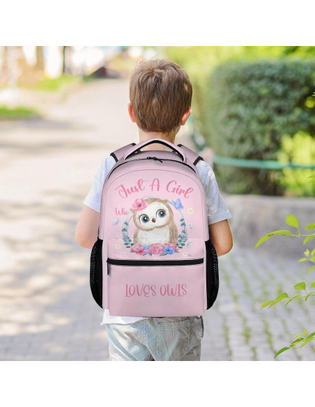 Mochila UNIKITTY Rosa 40.6 cm con Correas Ajustables