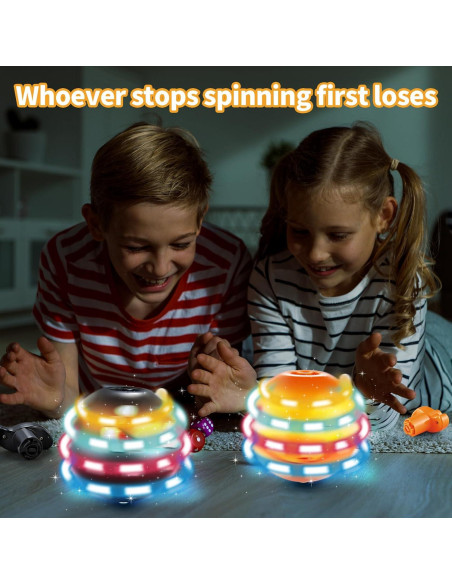 Tops Giratorios Iluminados Halloween Bright Future Toys - Calabaza