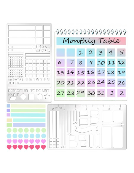 Plantillas de Grabado de Metal Boqon A5 2 Piezas 10.16x17.78cm