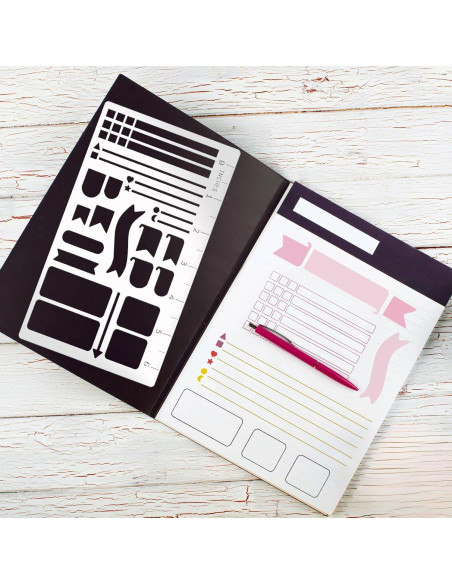 Plantillas de Grabado de Metal Boqon A5 2 Piezas 10.16x17.78cm