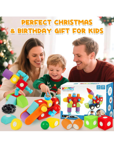 35 PCS Bloques de Espuma Magnéticos para Niños 3+ Años