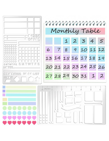 Plantillas de Grabado de Metal Boqon A5 2 Piezas 10.16x17.78cm