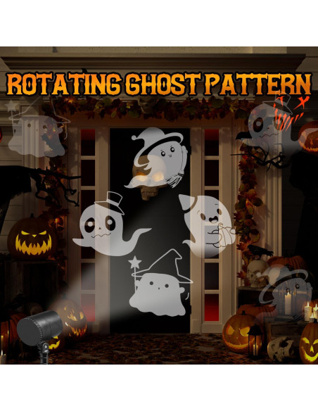 Proyector de Luces de Halloween JoyHue, Fantasmas Rotativos LED