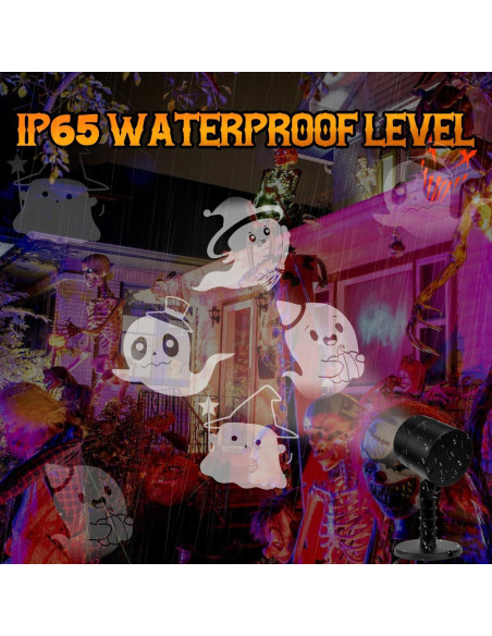 Proyector de Luces de Halloween JoyHue, Fantasmas Rotativos LED