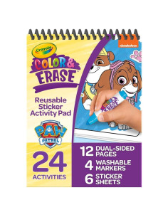 Bloc de Actividades Crayola PAW Patrol con Stickers Reutilizables