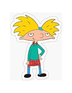 Calcomanías de Caricatura Arnold - Multicolor 15.2x7.6 cm