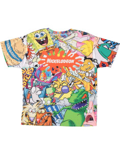 Camiseta Nickelodeon para hombres - Rugrats, Hey Arnold, Tie Dye 2