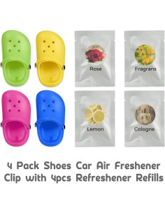 Paquete de 4 Clips de Ventilación ZJCAHXJ con Ambientadores 2