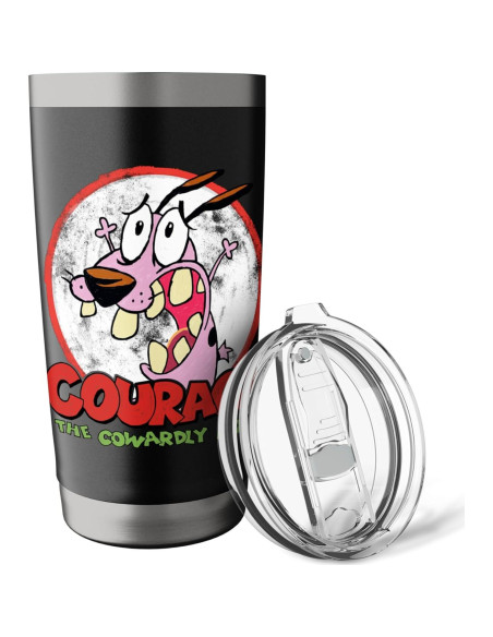 Vaso Térmico Acero Inoxidable Coraje el Perro Cobarde 591ml