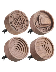 Paquete de 4 Difusores de Aceite Esencial Teenyyou Madera