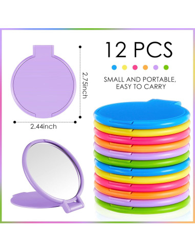 Espejos Compactos Jetec 12 Piezas Vintage para Maquillaje