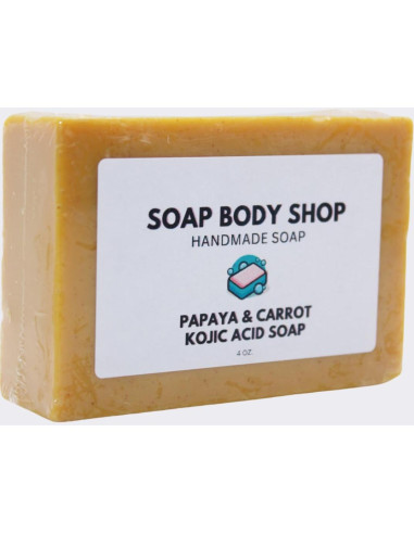 Jabón Kojic de Papaya y Zanahoria 100g - Aclara y Hidrata