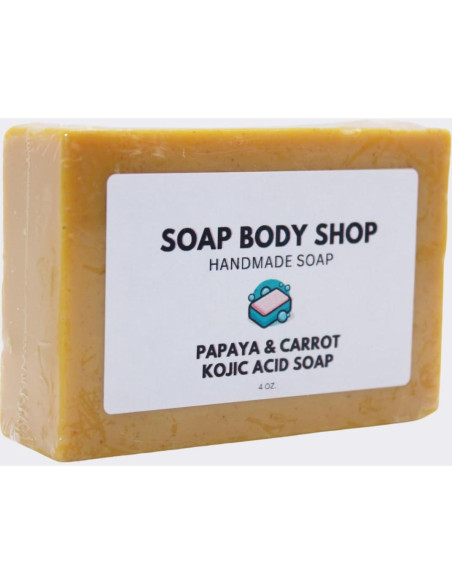 Jabón Kojic de Papaya y Zanahoria 100g - Aclara y Hidrata