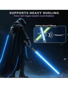 Sable de Luz XUZ para Duelos Pesados, 16 Colores RGB, Recargable 2