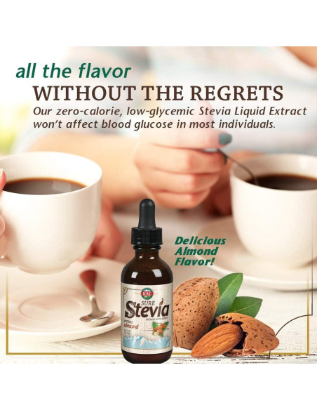 KAL Sure Stevia Gotas 53.24 ML Sabor Almendra Sin Calorías